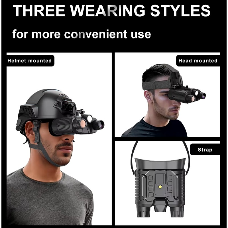 Бінокль нічного бачення FMA NV8161 до 400м у темряві 1080P HD 8X з кріпленням L4G24 на шолом (2412890630)