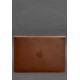 Шкіряний чохол-конверт на магнітах для MacBook 16 дюйм Світло-коричневий BlankNote
