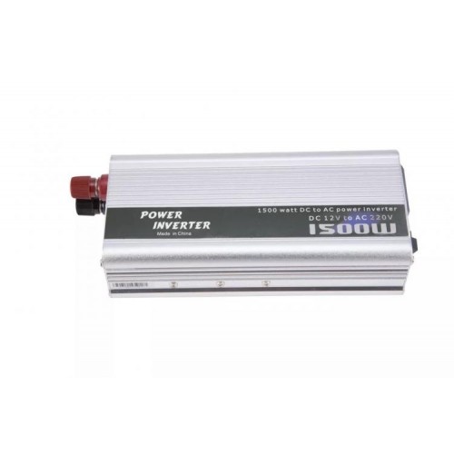 Перетворювач напруги інвертор UKC AC/DC 12V-220V 1500W Power Inverter Silver