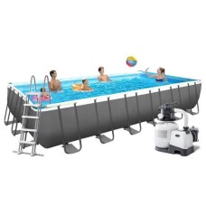 Каркасний басейн Intex 26364, 732 х 366 х 132 см (7 900 л/год, драбина, тент, підстилка)