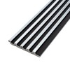 Декоративна стінова рейка Sticker Wall PS 2900x120x12 мм Біло-чорний (SW-00002133)