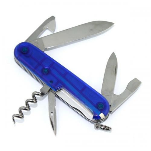 Складаний ніж Victorinox Spartan 91 мм 12 функцій Синій (1.3603.T2B1) Складаний ніж Victorinox Spartan 91 мм 12 функцій Синій (1.3603.T2B1)