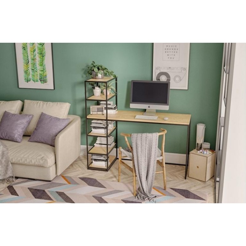 Офісний стіл в стилі Loft NS-1405 1210x1250x500 мм Черный