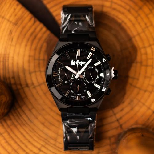 Наручний годинник чоловічий Lee Cooper Hit Black Чорний (3439) Наручний годинник чоловічий Lee Cooper Hit Black Чорний (3439)
