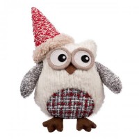 Новорічна м'яка іграшка Novogod'ko «Сова в ковпачку» 25 см 974010 Новорічна м'яка іграшка Novogod'ko «Сова в ковпачку» 25 см 974010