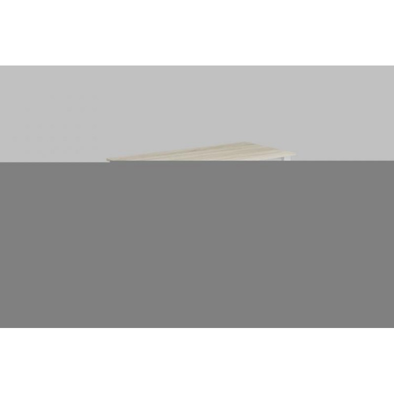 Письмовий стіл Ferrum-decor Драйв 750x1200x600 Білий метал ДСП Дуб Сонома 16 мм (DRA039)