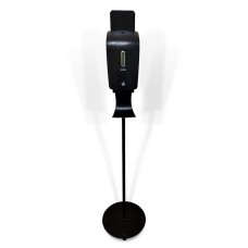 Дозатор для антисептика Svavo PL151049BCA на стійці з краплеуловлювачем (PL151049BCA-BPBK)