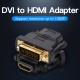 Адаптер Vention HDMI DVI V 1.4 F/M Black (ECDB0)