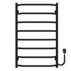 Рушникосушарка електрична Трапеція П8 500х800 Deffi Чорний EF16 (D.TR.80.50.8.E.B.R.5)