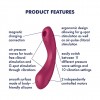 Вакуумний стимулятор з вібрацією Satisfyer Curvy Trinity 1 Red, іграшка 3в1 в інтернет супермаркеті PbayMarket!