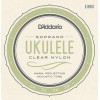 Струни для укулеле D'Addario EJ65S Clear Nylon Soprano Ukulele Strings 24/28
