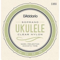 Струни для укулеле D'Addario EJ65S Clear Nylon Soprano Ukulele Strings 24/28 Струни для укулеле D'Addario EJ65S Clear Nylon Soprano Ukulele Strings 24/28