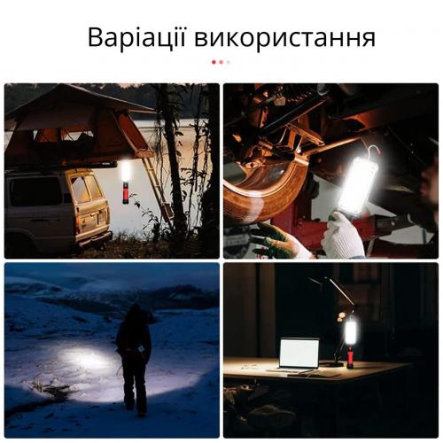 Ліхтар-лампа інспекційна вологостійка No Brand 700 лм 33х6.5 см Чорно-червоний (LPMGT-RED-BLK-0125) Ліхтар-лампа інспекційна вологостійка No Brand 700 лм 33х6.5 см Чорно-червоний (LPMGT-RED-BLK-0125)