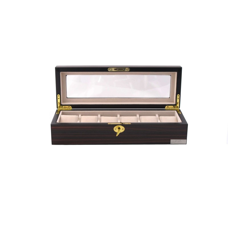 Шкатулка для зберігання годинників Salvadore WB/1087/6.E Бордовий