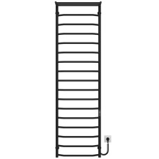 Рушникосушарка електрична Трапеція з полицею П17 500х1800 Deffi Чорний JD03 (C.TP.180.50.17.E.B.R.1)