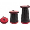 Складаний туристичний стілець No Brand Telescopic stool 47х25 см Чорно-червоний (2104618605)