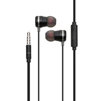 Дротові навушники Hoco 3.5 mm M16 Ling Sound вакуумні з мікрофоном 1.2 m Black Дротові навушники Hoco 3.5 mm M16 Ling Sound вакуумні з мікрофоном 1.2 m Black