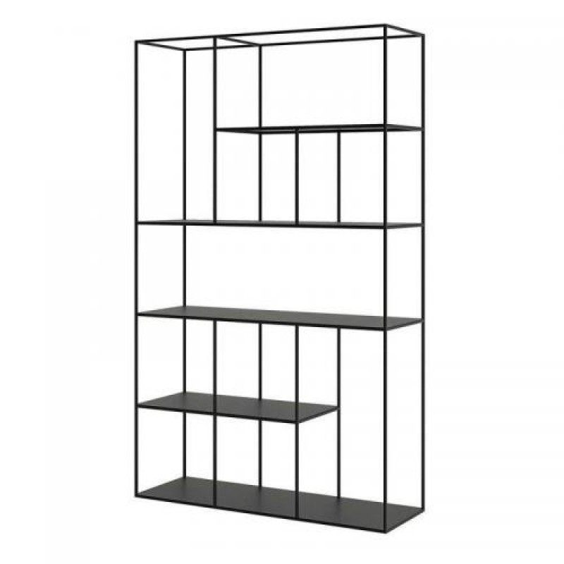 Стелаж для зберігання в стилі Loft NS-1973 2030x1200x400 мм Черный