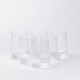 Набір склянок TS Kitchen для напоїв фігурних ребристих 450 мл 6 штук прозорий прозорий (HP98)