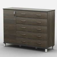 Комод Тиса Мебель АКМ-34 2 Венге 90x60x120 см Комод Тиса Мебель АКМ-34 2 Венге 90x60x120 см