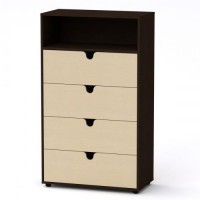 Комод МГ-7 тумба-1 Компаніт Венге комбі (80х40х137,1 см) Комод МГ-7 тумба-1 Компаніт Венге комбі (80х40х137,1 см)