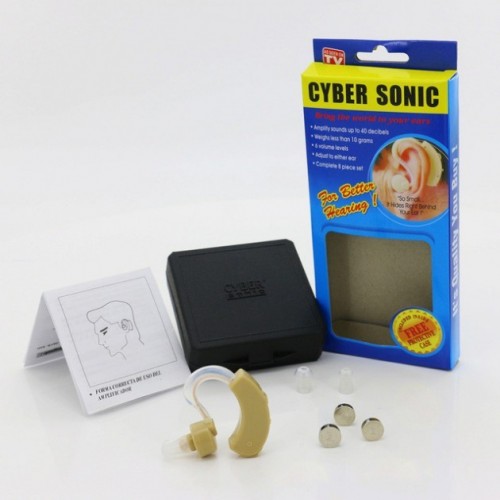 Слуховий апарат Cyber ​​Sonic підсилювач слуху + 3 батареї + футляр (hub_iCXa36508)
