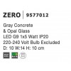 Настінний світильник Nova Luce Zero 14x10 см Біло-сірий (Nova9577012)