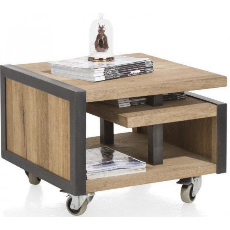 Кавовий журнальний столик у стилі Loft NS-629 530x600x500 мм Черный