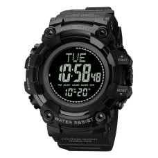 Чоловічий спортивний годинник Skmei 2037 з компасом Чорний