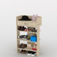 Стелаж для взуття Тиса Мебель ТО-209 Дуб сонома 100x60 см