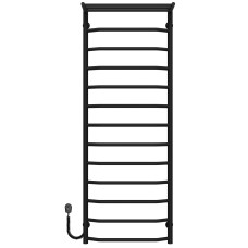 Рушникосушарка електрична Трапеція з полицею П13 500х1400 Deffi Чорний EF16 (C.TP.140.50.13.E.B.L.5)