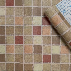 Самоклеюча плівка Sticker Wall червона мозаїка 0,45х10м (10366-1)