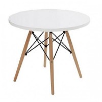 Стіл обідній SDM Тауер Вуд дерево бук 80 см Білий (74401) Стіл обідній SDM Тауер Вуд дерево бук 80 см Білий (74401)