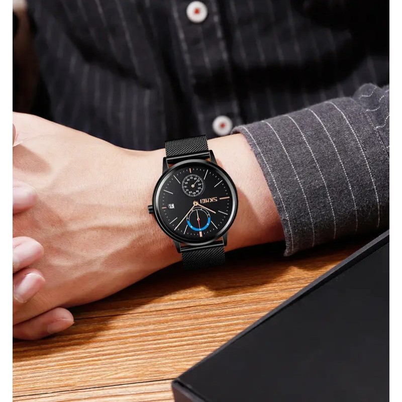 Класичний чоловічий годинник Skmei 9182 Чорний