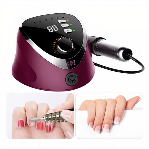 Фрезер для манікюру з педаллю SML Nail Sander M12 Рожевий (SML-M12PNK) Фрезер для манікюру з педаллю SML Nail Sander M12 Рожевий (SML-M12PNK)