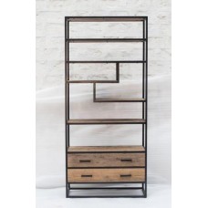 Стелаж для зберігання в стилі Loft Чорний NS-1791 2130x800x400 мм