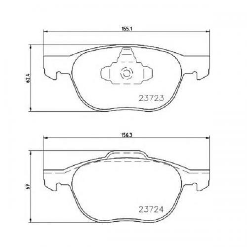 Колодки гальмові Bosch дискові передні FORD/MAZDA/VOLVO Focus/3/V50/S400/C70/C30 0986495215 в інтернет супермаркеті PbayMarket!