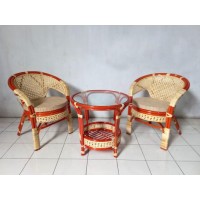 Кавовий комплект меблів Cruzo Ява Тераса Сет 2 предмети Коньяк (kt290420) Кавовий комплект меблів Cruzo Ява Тераса Сет 2 предмети Коньяк (kt290420)