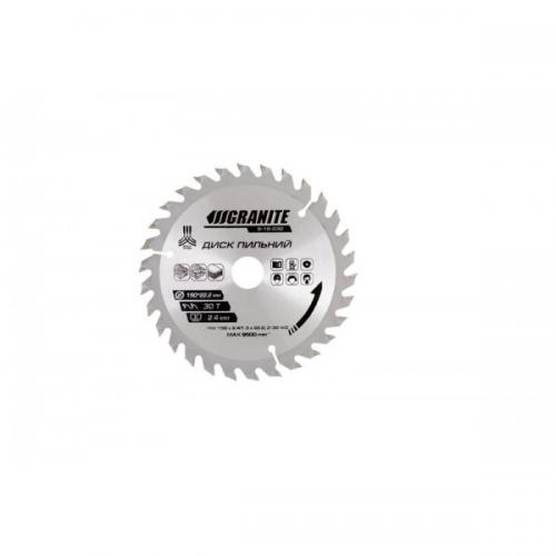 Диск пильний GRANITE для дерева з твердосплавними напайками 150х22.2х30Т адаптер 22.2-20 9500 об/хв 5-15-030 Диск пильний GRANITE для дерева з твердосплавними напайками 150х22.2х30Т адаптер 22.2-20 9500 об/хв 5-15-030