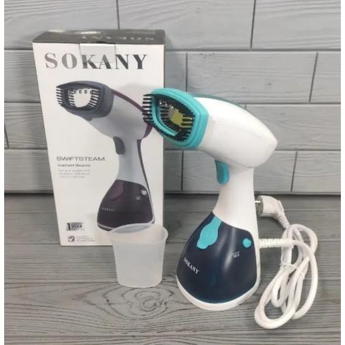 Ручний вертикальний відпарювач Sokany AJ-2205 1500W Синий (2104618656) Ручний вертикальний відпарювач Sokany AJ-2205 1500W Синий (2104618656)