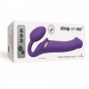 Безремінний страпон з вібрацією Strap-On-Me Vibrating Violet L, діам. 3,7 см, пульт ДК, регульований в інтернет супермаркеті PbayMarket!