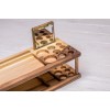 Дерев'яний  холдер для зберігання косметики із дзеркалом ecoWalnut 440x140x110 мм