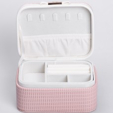 Скринька-органайзер для прикрас YIWU 19x11.5x8 см Рожевий (HP-5-37P)