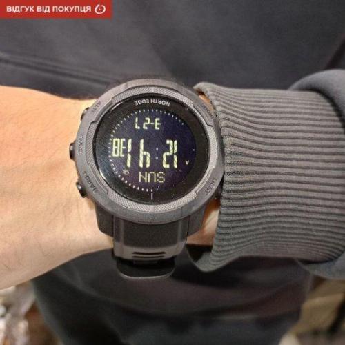 Годинник чоловічий наручний North Edge Vertico з компасом Чорний Годинник чоловічий наручний North Edge Vertico з компасом Чорний