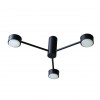 Люстра стельова MSK Electric Space 3 плафони GX53 Чорний NL 8041-3 BK