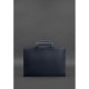 Жіноча шкіряна сумка для ноутбука та документів BlankNote 15 Dark Blue (BN-BAG-36-navy-blue)