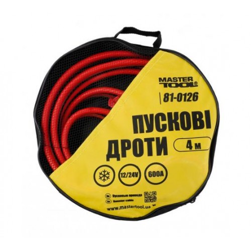 Провід пусковий MASTERTOOL 600 А 4 м 81-0126