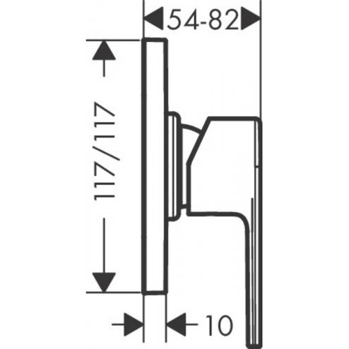 Змішувач для душу Hansgrohe Vernis Shape 71658000 Хром