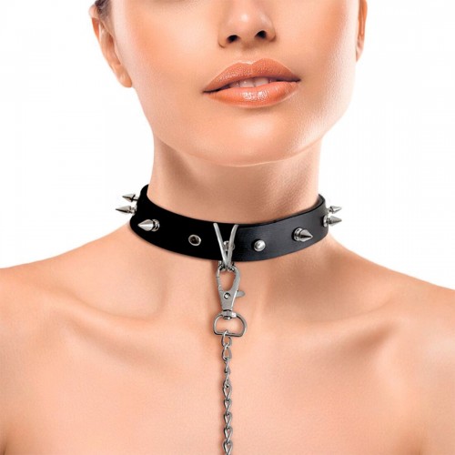 Нашийник з шипами та повідцем Art of Sex - Collar Spikes and Leash в інтернет супермаркеті PbayMarket!