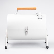 Вугільний гриль двосторонній портативний з решіткою TS Kitchen білий (HP452GBE)